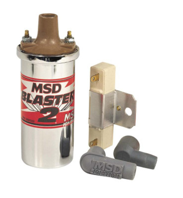 MSD Blaster 2 - Ignition Coil - Incl 2 Spark Plug Wire Boots