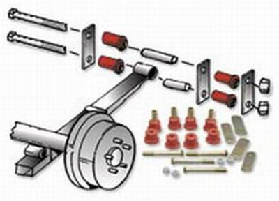 Prothane Spring Eye & Heavy Duty Shackle Kit 1-1012-BL Prothane Spring Eye & Heavy Duty Shackle Kit 1-1012-BL