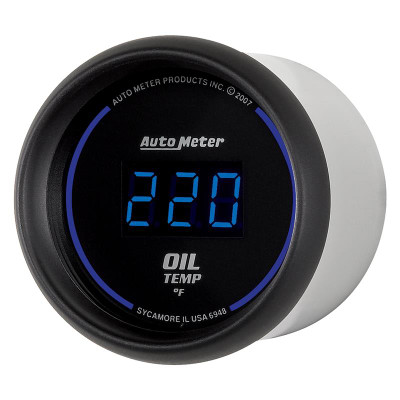 Auto Meter Cobalt Digital Series - Oil Temperature Gauge - Digital Movement - Incl Water Sender Unit 2258 - Incl 3/8in NPT & 1/2in NPT Adapter Fittings - Incl Wire Harness 5226 - Incl Mounting Hardware 2230 6948 Auto Meter Cobalt Digital Series - Oil Temperature Gauge - Digital Movement - Incl Water Sender Unit 2258 - Incl 3/8in NPT & 1/2in NPT Adapter Fittings - Incl Wire Harness 5226 - Incl Mounting Hardware 2230 6948