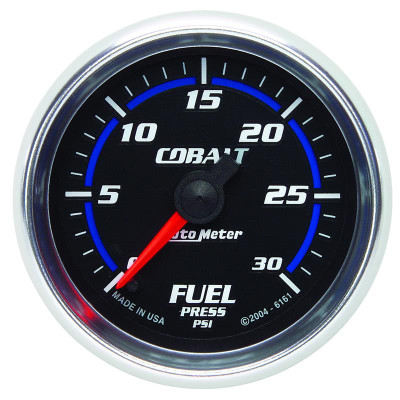 Auto Meter Cobalt Series - Fuel Pressure Gauge - Electric, Digital Stepper Motor Movement - Incl Sensor Unit 2239 - Incl Wire Harness 5227 - Incl Mounting Hardware 2230 6161