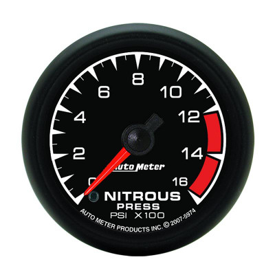 Auto Meter ES Series - Nitrous Pressure Gauge - Electric, Digital Stepper Motor Movement - Incl Sensor Unit 2240 - Incl Wire Harness 5227 - Incl Mounting Hardware 2230 5974 Auto Meter ES Series - Nitrous Pressure Gauge - Electric, Digital Stepper Motor Movement - Incl Sensor Unit 2240 - Incl Wire Harness 5227 - Incl Mounting Hardware 2230 5974