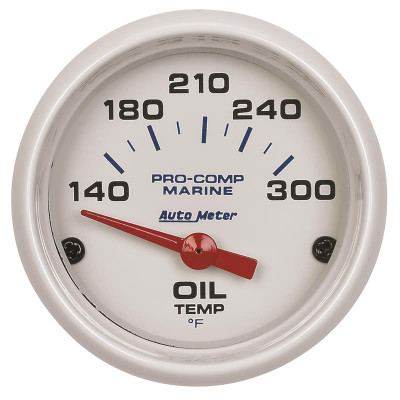 Auto Meter Marine White Series - Oil Temperature Gauge - Air Core Movement - Incl Bulb & Socket 3220 - Incl Light Covers Red 3214 & Green 3215 - Incl Mounting Hardware 2225 200764 Auto Meter Marine White Series - Oil Temperature Gauge - Air Core Movement - Incl Bulb & Socket 3220 - Incl Light Covers Red 3214 & Green 3215 - Incl Mounting Hardware 2225 200764