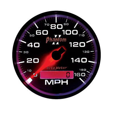 Auto Meter Phantom II Series - Speedometer - Electric, Air-Core Movement - Incl Mounting Bracket 7588 Auto Meter Phantom II Series - Speedometer - Electric, Air-Core Movement - Incl Mounting Bracket 7588