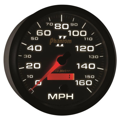 Auto Meter Phantom II Series - Speedometer - Electric, Air-Core Movement - Incl Mounting Bracket 7589 Auto Meter Phantom II Series - Speedometer - Electric, Air-Core Movement - Incl Mounting Bracket 7589