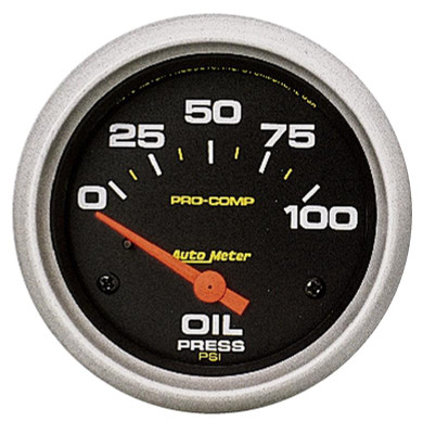 Pro-Comp Series - Oil Pressure Gauge - Electric, Air-Core Movement - Incl Oil Sender Unit 2242 - Incl 3/8in NPT & 1/2in NPT Adapter Fittings - Incl Bulb & Socket 3220 - Incl Light Covers Red 3214 & Green 3215 - Incl Mounting Hardware 3245 5427 Pro-Comp Series - Oil Pressure Gauge - Electric, Air-Core Movement - Incl Oil Sender Unit 2242 - Incl 3/8in NPT & 1/2in NPT Adapter Fittings - Incl Bulb & Socket 3220 - Incl Light Covers Red 3214 & Green 3215 - Incl Mounting Hardware 3245 5427