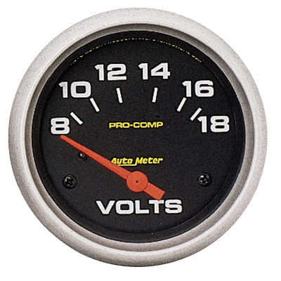 Auto Meter Pro-Comp Series - Voltmeter Gauge - Electric, Air-Core Movement - Incl Bulb & Socket 3220 - Incl Light Covers Red 3214 & Green 3215 - Incl Mounting Hardware 3245 5492 Auto Meter Pro-Comp Series - Voltmeter Gauge - Electric, Air-Core Movement - Incl Bulb & Socket 3220 - Incl Light Covers Red 3214 & Green 3215 - Incl Mounting Hardware 3245 5492