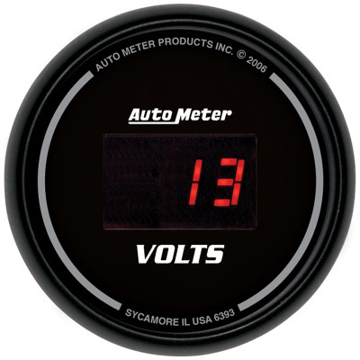Auto Meter Sport-Comp Digital Series - Voltmeter Gauge - Digital Movement - Incl Mounting Hardware 2230 6393 Auto Meter Sport-Comp Digital Series - Voltmeter Gauge - Digital Movement - Incl Mounting Hardware 2230 6393