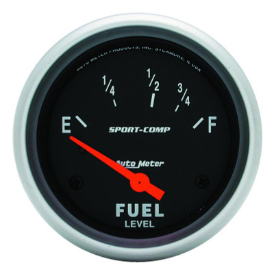 Auto Meter Sport-Comp Series - Fuel Level Gauge - Electric, Air-Core Movement - Incl Bulb & Socket 3220 - Incl Light Covers Red 3214 & Green 3215 - Incl Mounting Hardware 3245 3516 Auto Meter Sport-Comp Series - Fuel Level Gauge - Electric, Air-Core Movement - Incl Bulb & Socket 3220 - Incl Light Covers Red 3214 & Green 3215 - Incl Mounting Hardware 3245 3516