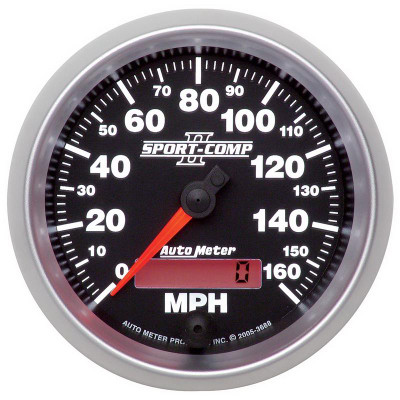 Auto Meter Sport-Comp II Series - Speedometer - Electric, Air-Core Movement - Incl Mounting Bracket 3688 Auto Meter Sport-Comp II Series - Speedometer - Electric, Air-Core Movement - Incl Mounting Bracket 3688