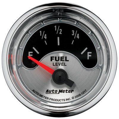 Auto Meter American Muscle Series - Fuel Level Gauge - Electric, Air-Core Movement - Incl Mounting Hardware 2230 1217