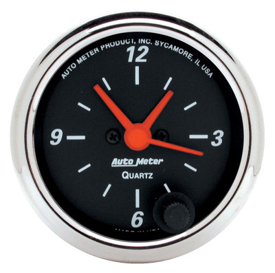 Auto Meter Designer Black Series - Clock Gauge - Electric, Quartz Movement - Incl Bulb & Socket 3220 - Incl Light Covers Red 3214 & Green 3215 - Incl Mounting Hardware 2230 1484 Auto Meter Designer Black Series - Clock Gauge - Electric, Quartz Movement - Incl Bulb & Socket 3220 - Incl Light Covers Red 3214 & Green 3215 - Incl Mounting Hardware 2230 1484