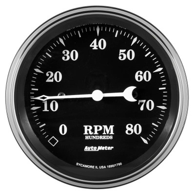 Auto Meter Old Tyme Black Series - In-Dash Tachometer - Electric, Air-Core Movement - Incl Bulb & Socket 3212 - Incl Light Covers Red 3214 & Green 3215 - Incl Mounting Hardware Bracket Included 1790 Auto Meter Old Tyme Black Series - In-Dash Tachometer - Electric, Air-Core Movement - Incl Bulb & Socket 3212 - Incl Light Covers Red 3214 & Green 3215 - Incl Mounting Hardware Bracket Included 1790