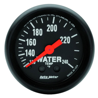 Auto Meter Z-Series Series - Water Temperature Gauge - Mechanical Movement - Incl 1/2in NPT Adapter/Fitting - Incl 6ft Capillary Tube - Incl Bulb & Socket 3220 - Incl Light Covers Red 3214 & Green 3215 - Incl Mounting Hardware 2230 2607 Auto Meter Z-Series Series - Water Temperature Gauge - Mechanical Movement - Incl 1/2in NPT Adapter/Fitting - Incl 6ft Capillary Tube - Incl Bulb & Socket 3220 - Incl Light Covers Red 3214 & Green 3215 - Incl Mounting Hardware 2230 2607
