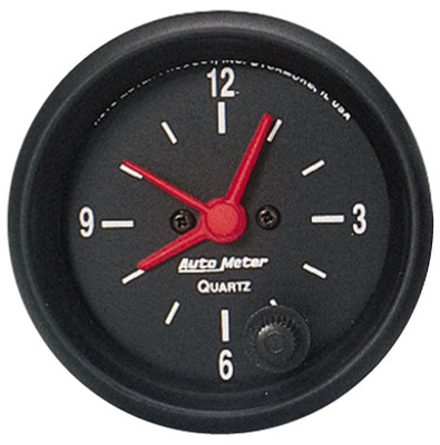 Auto Meter Z-Series Series - Clock Gauge - Electric, Quartz Movement - Incl Bulb & Socket 3220 - Incl Light Covers Red 3214 & Green 3215 - Incl Mounting Hardware 2230 2632 Auto Meter Z-Series Series - Clock Gauge - Electric, Quartz Movement - Incl Bulb & Socket 3220 - Incl Light Covers Red 3214 & Green 3215 - Incl Mounting Hardware 2230 2632