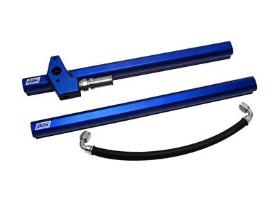BBK Performance High-Flow Billet Aluminum Fuel Rail Kit - Incl All Hardware & Hoses For Easy Installation - Fit Stock Or Aftermarket Applications - Blue Anodized Finish 5017