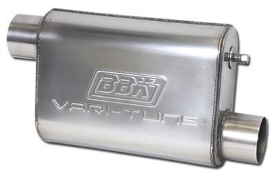 BBK Performance Vari-Tune Adjustable Performance Muffler - Offset/Offset - Rectangular Body/Tunable/Chambered 31025 BBK Performance Vari-Tune Adjustable Performance Muffler - Offset/Offset - Rectangular Body/Tunable/Chambered 31025
