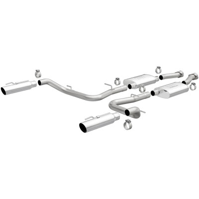 MagnaFlow Street Series - Stainless Cat-Back Exhaust - Dual Split Rear Exit 15644