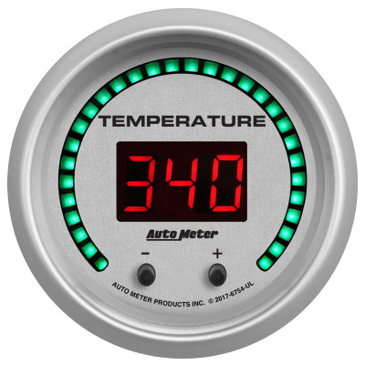Auto Meter Ultra-Lite Elite Digital Series - Two Channel - Fluid Temperature Gauge - Selectable Scale ºF / ºC - Digital Movement - Incl Wire Harness - Incl Sending Units 2252 - Incl Adapter/Fitting 2284, 2285 - Incl Mounting Hardware 2230 6754-UL Auto Meter Ultra-Lite Elite Digital Series - Two Channel - Fluid Temperature Gauge - Selectable Scale ºF / ºC - Digital Movement - Incl Wire Harness - Incl Sending Units 2252 - Incl Adapter/Fitting 2284, 2285 - Incl Mounting Hardware 2230 6754-UL