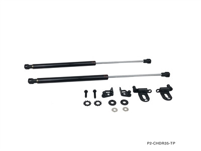 P2M NISSAN R35 GTR CARBON ENGINE HOOD DAMPER P2M NISSAN R35 GTR CARBON ENGINE HOOD DAMPER