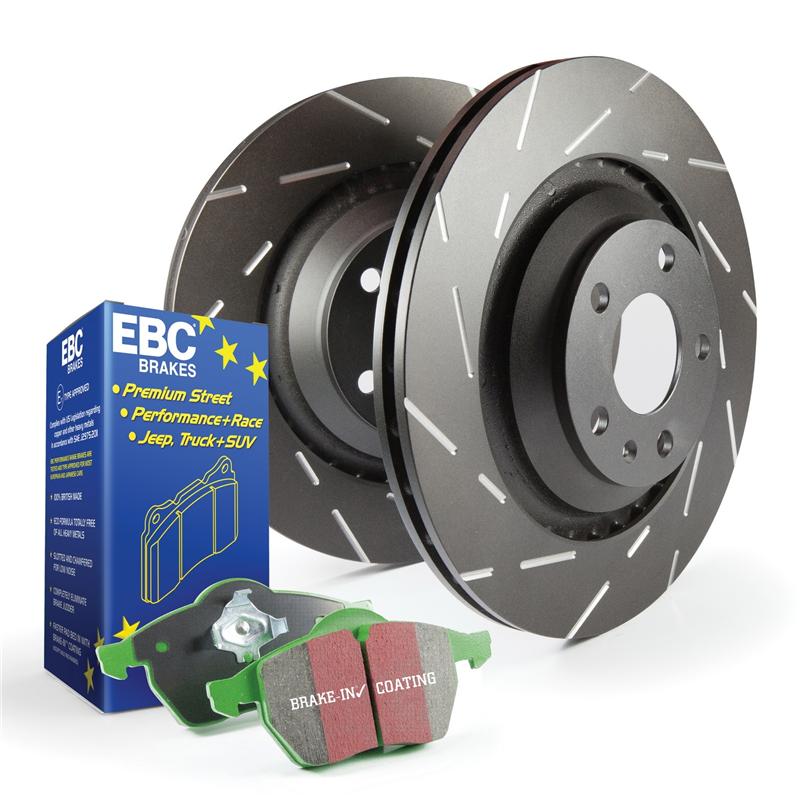 EBC Brakes S2 Brake Kit - Greentuff 2000 Series Pads and USR Rotors S2KF1002