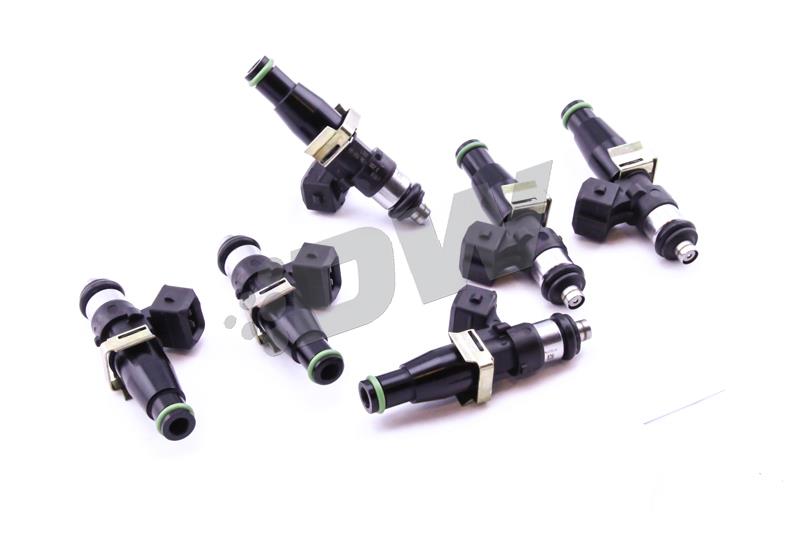 DeatschWerks Fuel Injectors - High Impedance - For Top Feed Conversion, w/ 11mm O-Rings - Set of 6 16M-11-1500-6