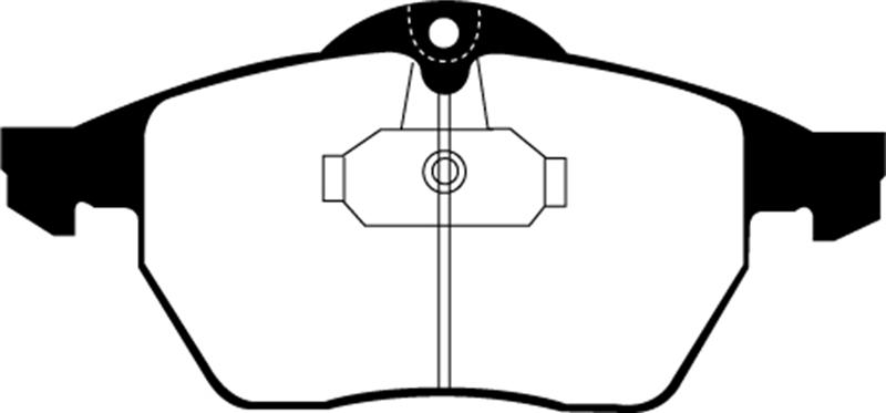 EBC Brakes Greenstuff 2000 Series Sport Brake Pads - FMSI ID D736 DP21062