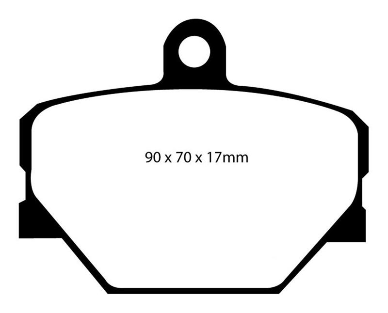EBC Brakes Greenstuff 2000 Series Sport Brake Pads DP21287