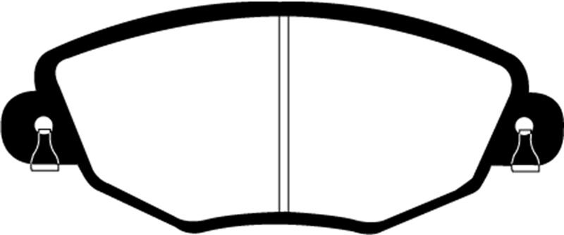 EBC Brakes Greenstuff 2000 Series Sport Brake Pads - FMSI ID D910 DP21322