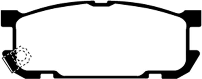 EBC Brakes Greenstuff 2000 Series Sport Brake Pads - FMSI ID D891 DP21453