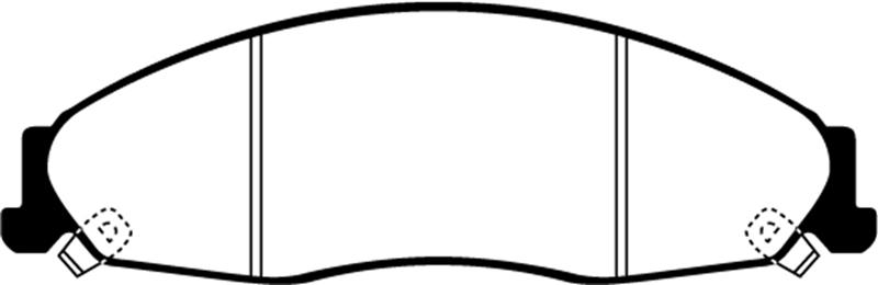EBC Brakes Greenstuff 2000 Series Sport Brake Pads - FMSI ID D921 DP21645