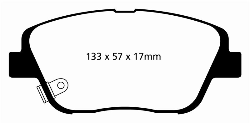 EBC Brakes Greenstuff 2000 Series Sport Brake Pads - FMSI ID D1444 DP21864