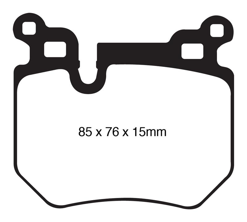 EBC Brakes Greenstuff 2000 Series Sport Brake Pads - FMSI ID D1372 DP21996