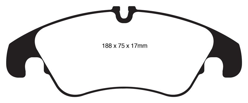EBC Brakes Greenstuff 2000 Series Sport Brake Pads - FMSI ID D1322 DP22022