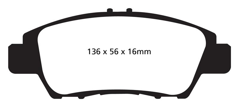 EBC Brakes Greenstuff 2000 Series Sport Brake Pads - FMSI ID D1394 DP22041