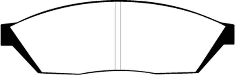 EBC Brakes Greenstuff 2000 Series Sport Brake Pads - FMSI ID D281 DP2374