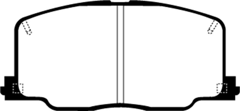 EBC Brakes Greenstuff 2000 Series Sport Brake Pads - FMSI ID D356 DP2725