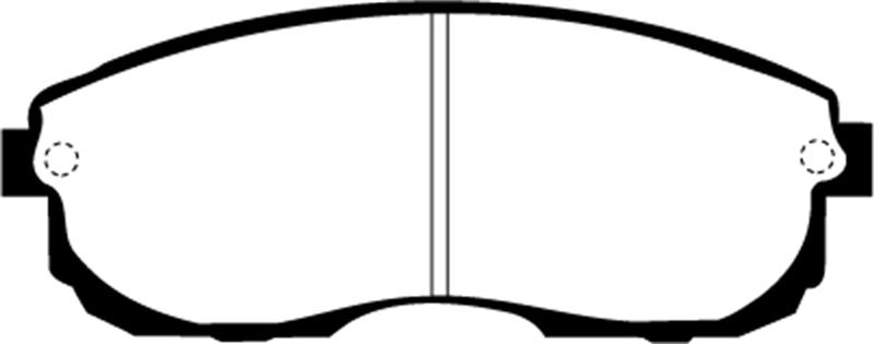 EBC Brakes Greenstuff 2000 Series Sport Brake Pads - FMSI ID D430 DP2775