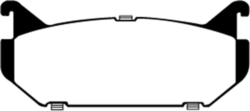 EBC Brakes Greenstuff 2000 Series Sport Brake Pads - FMSI ID D584 DP2972