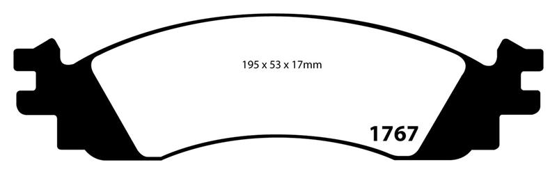 EBC Brakes Greenstuff 6000 Series Truck/SUV Brake Pads - FMSI ID D1158 DP61767
