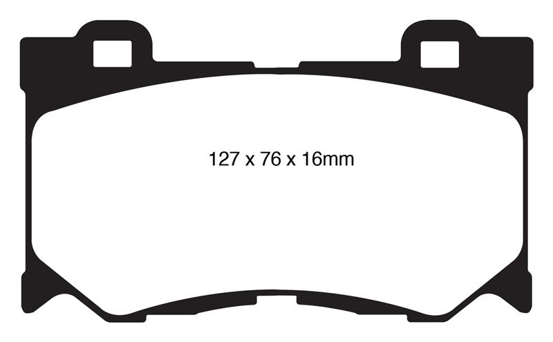 EBC Brakes Greenstuff 6000 Series Truck/SUV Brake Pads - FMSI ID D1346 DP61823