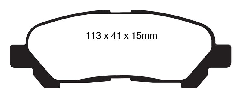 EBC Brakes Greenstuff 6000 Series Truck/SUV Brake Pads - FMSI ID D1325 DP61838