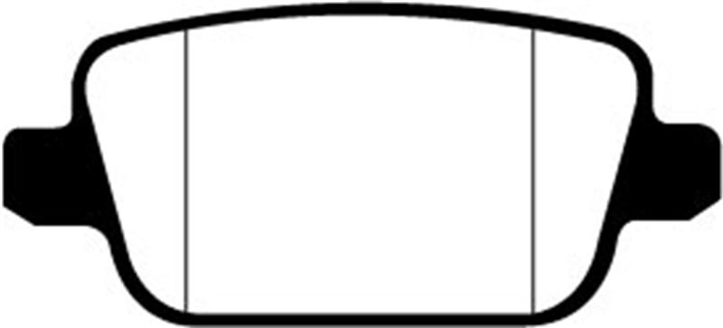 EBC Brakes Greenstuff 6000 Series Truck/SUV Brake Pads - FMSI ID D1314 DP61933