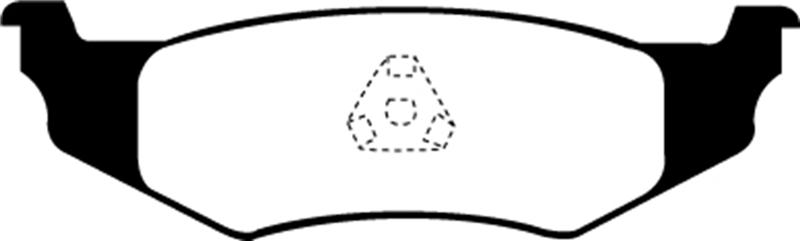EBC Brakes Redstuff Ceramic Low Dust Brake Pads - FMSI ID D415 DP31066C