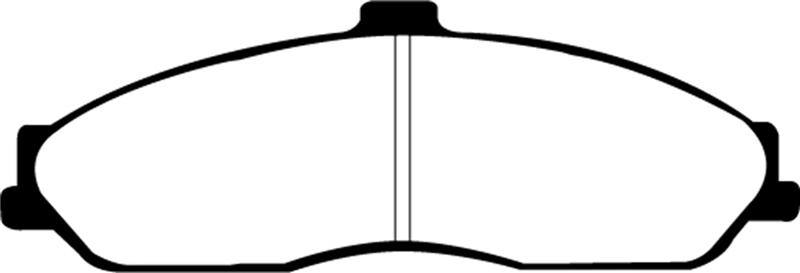 EBC Brakes Redstuff Ceramic Low Dust Brake Pads - FMSI ID D731 DP31162C