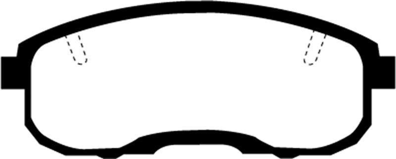 EBC Brakes Redstuff Ceramic Low Dust Brake Pads - FMSI ID D653 DP31752C