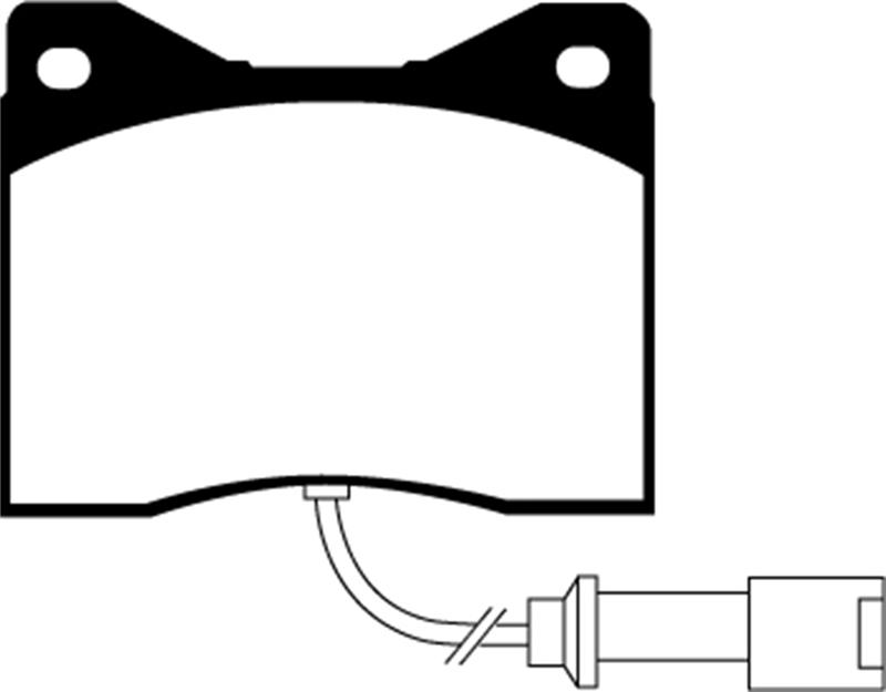 EBC Brakes Redstuff Ceramic Low Dust Brake Pads - FMSI ID D163 DP3753C