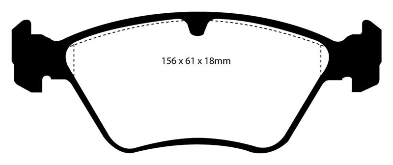 EBC Brakes Ultimax OEM Replacement Brake Pads UD644