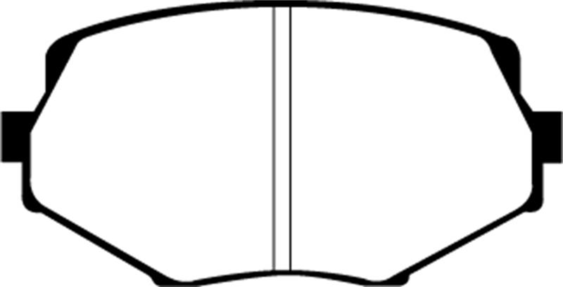 EBC Brakes Yellowstuff 4000 Series Street/Track Brake Pads - FMSI ID D635 DP41002R