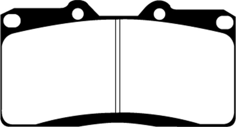 EBC Brakes Yellowstuff 4000 Series Street/Track Brake Pads - FMSI ID D531 DP41097R