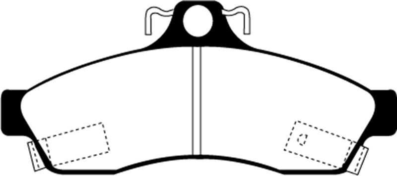 EBC Brakes Yellowstuff 4000 Series Street/Track Brake Pads - FMSI ID D628 DP41181R